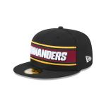 GORRA NEW ERA CAP WASHINGTON COMMANDERS NFL SIDELINE BLACK 2024 59FIFTY CERRADA en STOCK