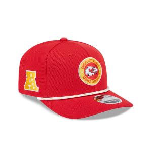 GORRA NEW ERA CAP KANSAS CITY CHIEFS NFL SIDELINE 2024 AFC 9SEVENTY SNAPBACK en STOCK
