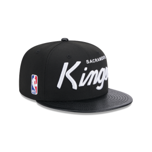 GORRA NEW ERA CAP SACRAMENTO KINGS NBA FAUX LEATHER 9FIFTY SNAPBACK en STOCK