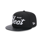 GORRA NEW ERA CAP MIAMI HEAT NBA FAUX LEATHER 9FIFTY SNAPBACK en STOCK