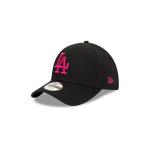 GORRA NEW ERA CAP LOS ANGELES DODGERS MLB LEAGUE ESSENTIALS 9FORTY STRAPBACK NEGRA PARA NIñA O NIñO en STOCK