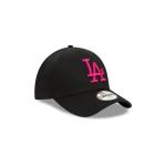 GORRA NEW ERA CAP LOS ANGELES DODGERS MLB LEAGUE ESSENTIALS 9FORTY STRAPBACK NEGRA PARA NIñA O NIñO en STOCK