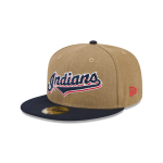 GORRA NEW ERA CAP CLEVELAND INDIANS MLB CANVAS CROWN 59FIFTY CERRADA en STOCK