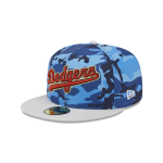 GORRA NEW ERA CAP LOS ANGELES DODGERS MLB URBAN BLUE CAMO 59FIFTY CERRADA MLB en STOCK