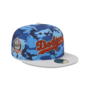 GORRA NEW ERA CAP LOS ANGELES DODGERS MLB URBAN BLUE CAMO 59FIFTY CERRADA MLB en STOCK