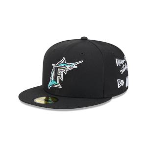 GORRA NEW ERA CAP FLORIDA MARLINS MLB TEAM VERBIAGE 59FIFTY CERRADA en STOCK