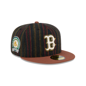 GORRA NEW ERA CAP BOSTON RED SOX MLB VINTAGE HERRINGBONE 59FIFTY CERRADA en STOCK