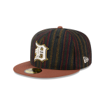 GORRA NEW ERA CAP DETROIT TIGERS MLB VINTAGE HERRINGBONE 59FIFTY CERRADA en STOCK