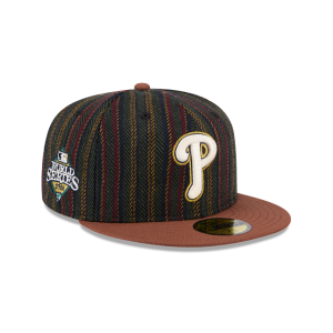 GORRA NEW ERA CAP PHILADELPHIA PHILLIES MLB VINTAGE HERRINGBONE 59FIFTY CERRADA en STOCK