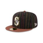 GORRA NEW ERA CAP SEATTLE MARINERS MLB VINTAGE HERRINGBONE 59FIFTY CERRADA en STOCK
