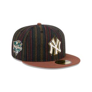GORRA NEW ERA CAP NEW YORK YANKEES MLB VINTAGE HERRINGBONE 59FIFTY CERRADA en STOCK