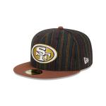 GORRA NEW ERA CAP SAN FRANCISCO 49ERS NFL VINTAGE HERRINGBONE 59FIFTY CERRADA en STOCK