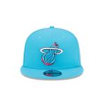 GORRA NEW ERA CAP MIAMI HEAT ALTERNATIVA NBA CITY EDITION 2024 9FIFTY SNAPBACK AZUL en STOCK