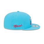GORRA NEW ERA CAP MIAMI HEAT ALTERNATIVA NBA CITY EDITION 2024 9FIFTY SNAPBACK AZUL en STOCK
