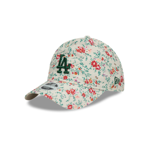 GORRA NEW ERA CAP LOS ANGELES DODGERS MLB FLORAL CORD 9TWENTY STRAPBACK PARA MUJER en STOCK