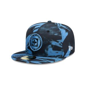 GORRA NEW ERA CAP CRUZ AZUL SPRAY 59FIFTY CERRADA en STOCK