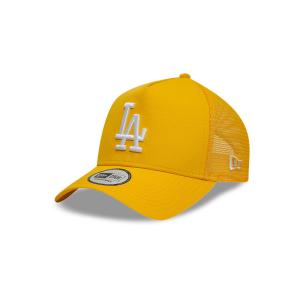 GORRA NEW ERA CAP LOS ANGELES DODGERS MLB LEAGUE ESSENTIALS 9FORTY AF TRUCKER SNAPBACK AMARILLA en STOCK