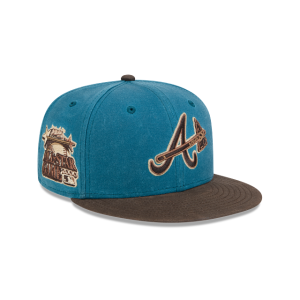 GORRA NEW ERA CAP ATLANTA BRAVES MLB VINTAGE BLUE 59FIFTY CERRADA en STOCK