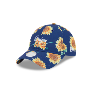 GORRA NEW ERA CAP LOS ANGELES DODGERS MLB SUNFLOWER 9TWENTY STRAPBACK PARA MUJER en STOCK