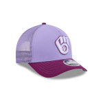 GORRA NEW ERA CAP MILWAUKEE BREWERS MLB COLOR PACK 9FORTY M-CROWN AF SNAPBACK MORADO en STOCK