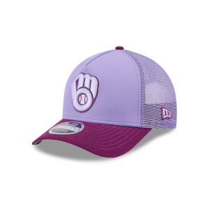 GORRA NEW ERA CAP MILWAUKEE BREWERS MLB COLOR PACK 9FORTY M-CROWN AF SNAPBACK MORADO en STOCK