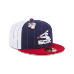 GORRA NEW ERA CAP CHICAGO WHITE SOX MLB PINSTRIPE LEAGUE PIN 59FIFTY CERRADA en STOCK