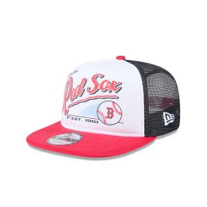 GORRA NEW ERA CAP BOSTON RED SOX MLB RETRO SCRIPT 9FIFTY AF TRUCKER SNAPBACK en STOCK