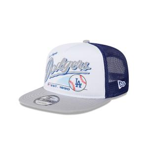 GORRA NEW ERA CAP LOS ANGELES DODGERS MLB RETRO SCRIPT 9FIFTY AF TRUCKER SNAPBACK en STOCK