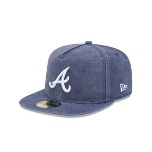 GORRA NEW ERA CAP ATLANTA BRAVES MLB PIGMENT DYE 59FIFTY AF CERRADA en STOCK