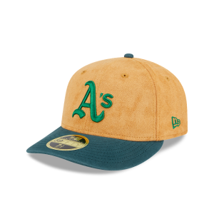 GORRA NEW ERA CAP OAKLAND ATHLETICS MLB TAN TEXTURE 59FIFTY LP CERRADA en STOCK