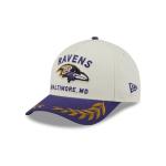 GORRA NEW ERA CAP BALTIMORE RAVENS NFL DRAFT 2025 9FORTY M-CROWN AF SNAPBACK BLANCA en STOCK