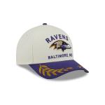 GORRA NEW ERA CAP BALTIMORE RAVENS NFL DRAFT 2025 9FORTY M-CROWN AF SNAPBACK BLANCA en STOCK