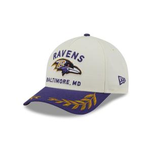 GORRA NEW ERA CAP BALTIMORE RAVENS NFL DRAFT 2025 9FORTY M-CROWN AF SNAPBACK BLANCA en STOCK