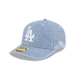 GORRA NEW ERA CAP LOS ANGELES DODGERS MLB HAND STITCHED CHAMBRAY 59FIFTY LP CERRADA en STOCK