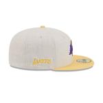 GORRA NEW ERA CAP LOS ANGELES LAKERS NBA LINEN 59FIFTY CERRADA en STOCK