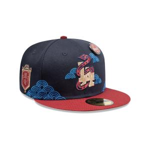 GORRA NEW ERA CAP LOS ANGELES DODGERS MLB AñO NUEVO CHINO 59FIFTY CERRADA en STOCK