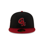 GORRA NEW ERA CAP GUERREROS DE OAXACA ALTERNATIVO LMB GAME CAP 100 ANIVERSARIO 59FIFTY CERRADA NEGRA en STOCK
