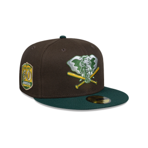 GORRA NEW ERA CAP OAKLAND ATHLETICS MLB SIDE PATCH 59FIFTY CERRADA en STOCK