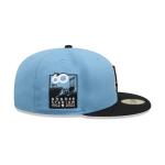 GORRA NEW ERA CAP LOS ANGELES DODGERS MLB SKY BLUE BLACK 59FIFTY CERRADA en STOCK