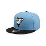 GORRA NEW ERA CAP ARIZONA DIAMONDBACKS MLB SKY BLUE BLACK 59FIFTY CERRADA en STOCK