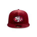 GORRA NEW ERA CAP SAN FRANCISCO 49ERS NFL JUST CAPS VELVET 59FIFTY CERRADA en STOCK