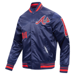 CHAMARRA ANTA BRAVES OLD ENGLISH RIB SATIN JACKET MIDNIGHT NAVY RED MIDNIGHT NAVY en STOCK