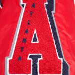 CHAMARRA ANTA BRAVES OLD ENGLISH RIB SATIN JACKET RED MIDNIGHT NAVY RED en STOCK