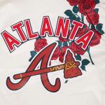 CHAMARRA NTA BRAVES ROSES SATIN JACKET EGGSHELL MULTI en STOCK