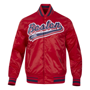 CHAMARRA BOSTON RED SOX SCRIPT TAIL MENS SATIN JACKET RED MIDNIGHT NAVY RED en STOCK