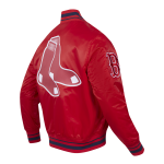 CHAMARRA BOSTON RED SOX SCRIPT TAIL MENS SATIN JACKET RED MIDNIGHT NAVY RED en STOCK
