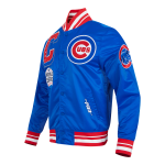 CHAMARRA CAGO CUBS MASH UP RIB SATIN JACKET ROYAL BLUE RED en STOCK