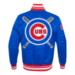 CHAMARRA CAGO CUBS MASH UP RIB SATIN JACKET ROYAL BLUE RED en STOCK