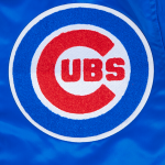 CHAMARRA CAGO CUBS MASH UP RIB SATIN JACKET ROYAL BLUE RED en STOCK
