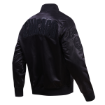 CHAMARRA AGO CUBS TRIPLE BLACK SATIN JACKET TRIPLE BLACK en STOCK